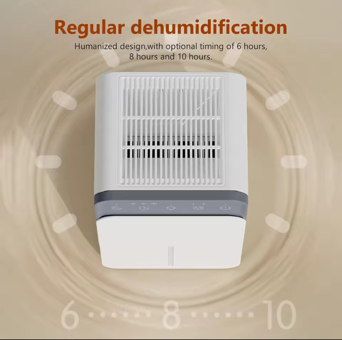 Intelligent Portable Dehumidifier with Deodorizing, Moisture Absorbing Mold Eliminator